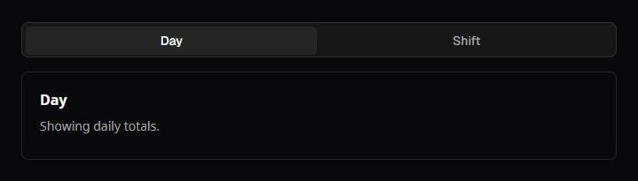 Two tabs — captured in Ignition Perspective